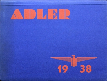 Adler 2,5 Liter Modelprogram 1938 Carbrochure-Map (1218)